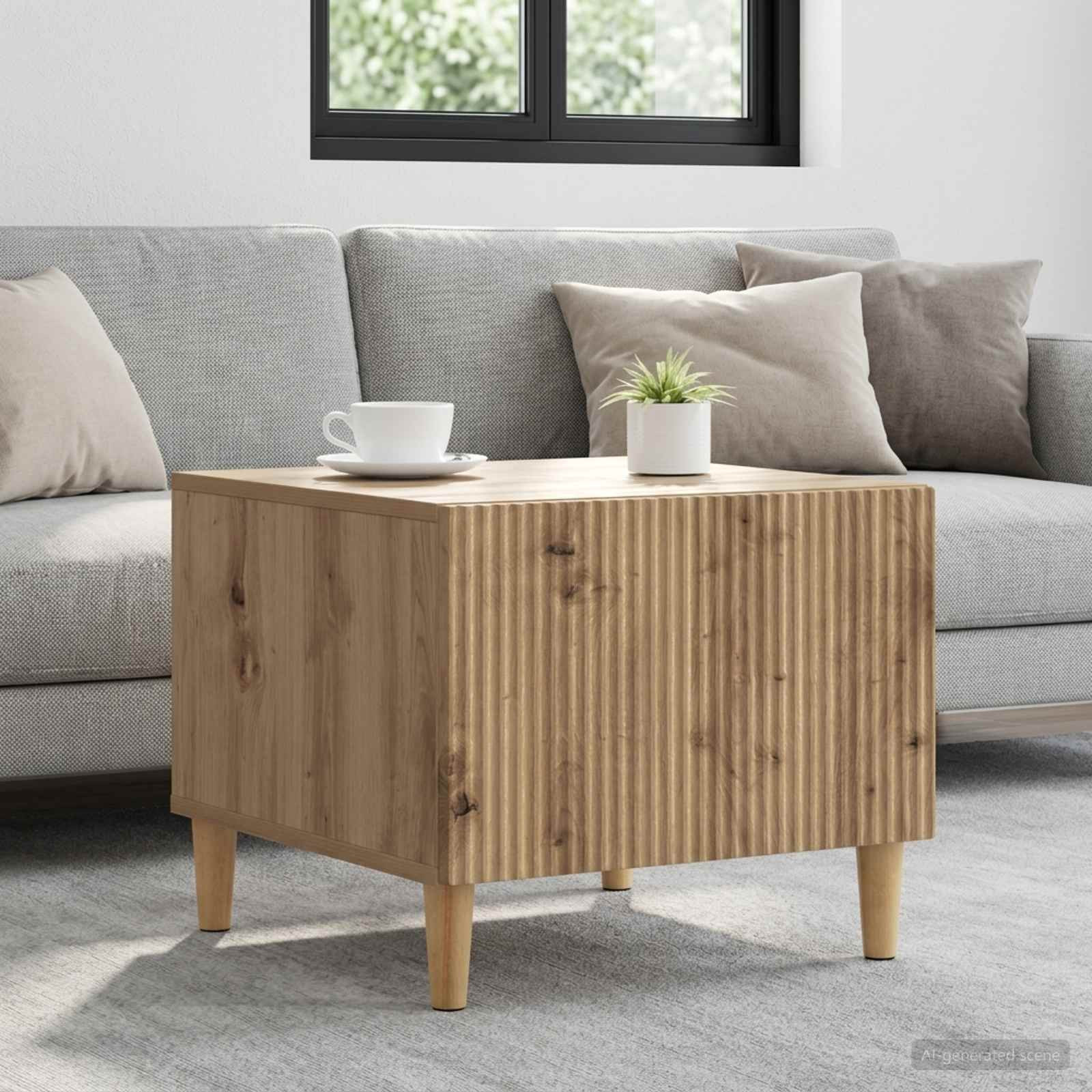 vidaXL Couchtisch Artisan-Eiche 49 x 50 x 40 cm Holzwerkstoff