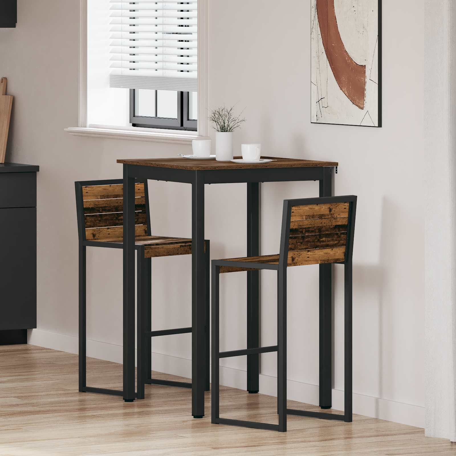 vidaXL Stehtisch Holzwerkstoff
