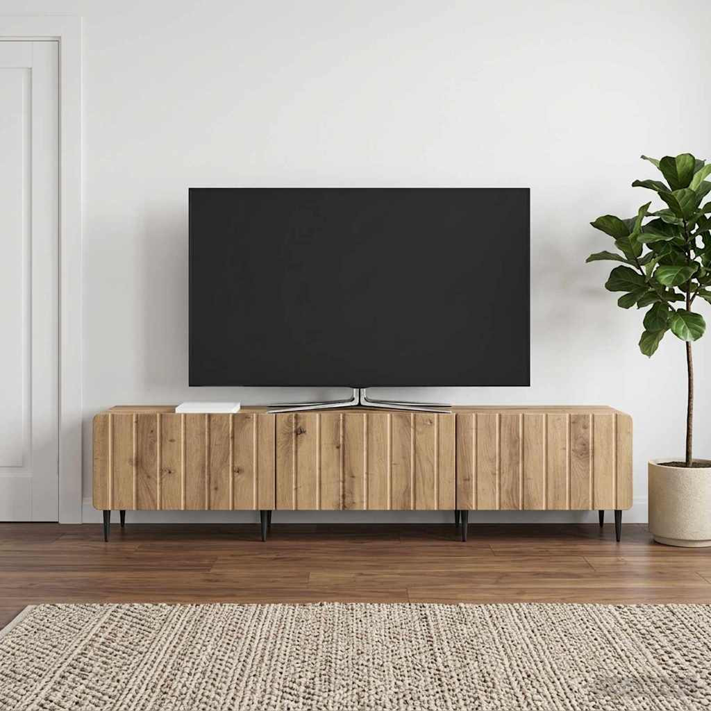 vidaXL TV-Schränk 147 x 34,5 x 32 cm Artisan-Eiche Holzwerkstoff
