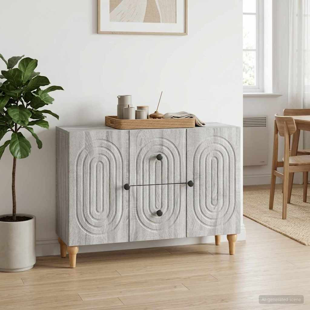 vidaXL TV-Schränk Graues Sonoma 89 x 34,5 x 60 cm Holzwerkstoff