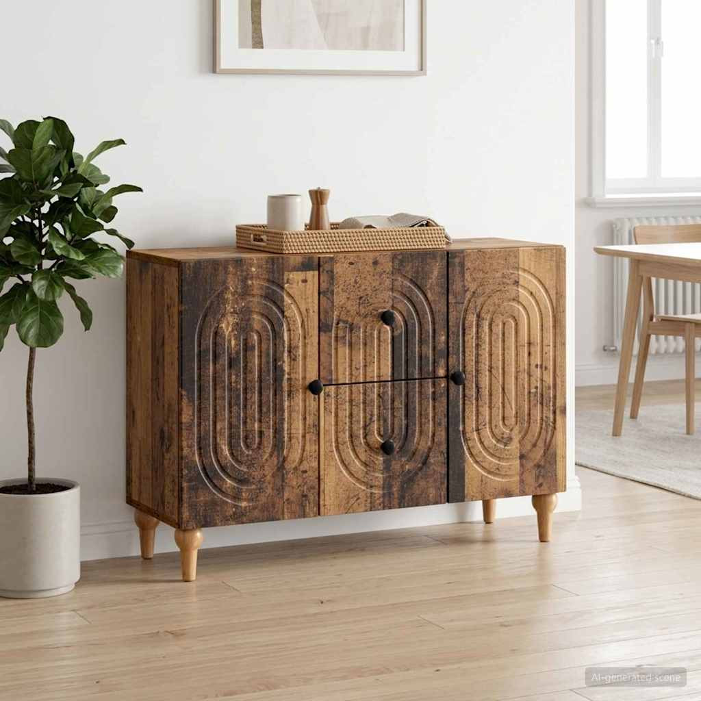 vidaXL TV-Schränk Altholz 89 x 34,5 x 60 cm Holzwerkstoff