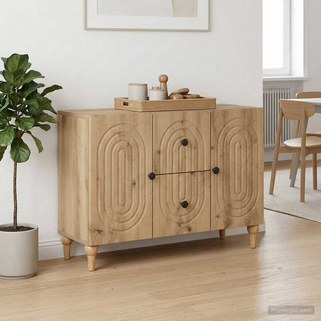 vidaXL TV-Schränk Artisan-Eiche 89 x 34,5 x 60 cm Holzwerkstoff