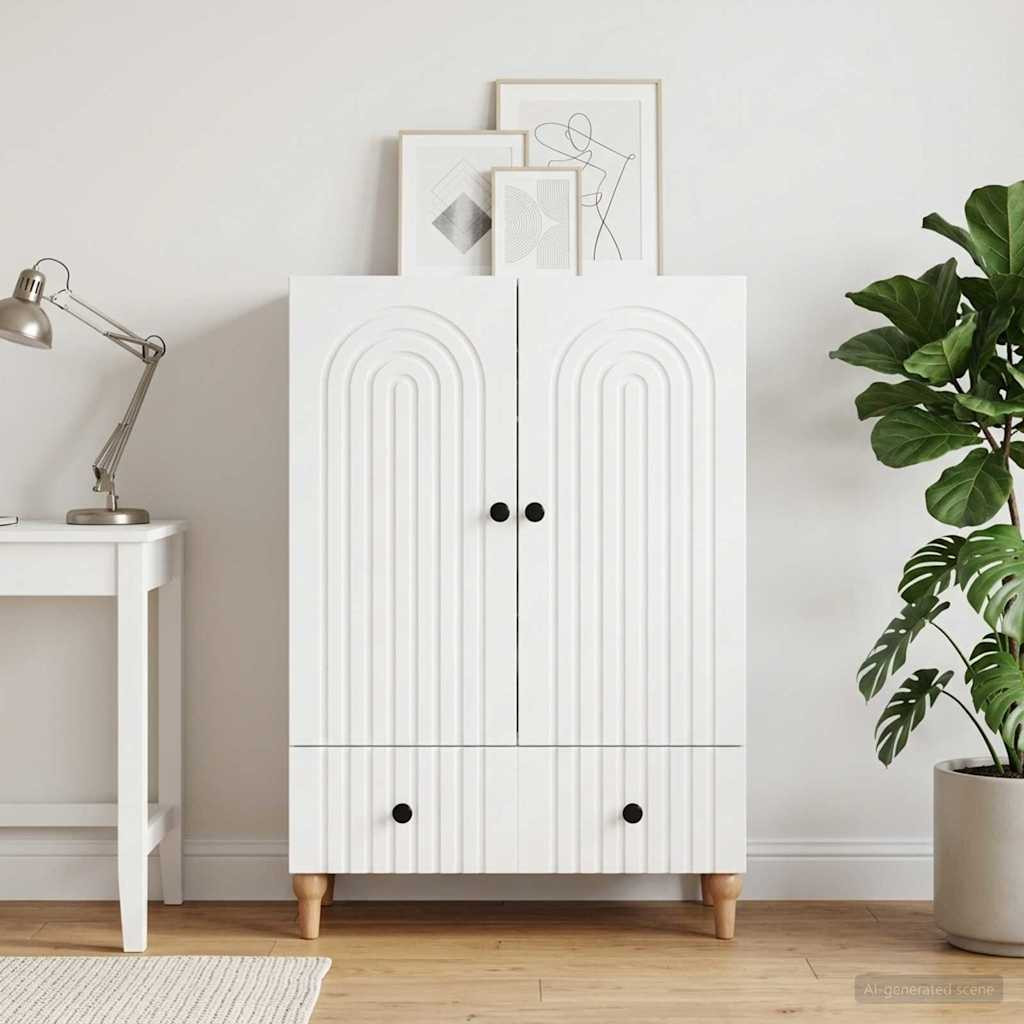 vidaXL Sideboard Weiß 66 x 34,5 x 95 cm Holzwerkstoff