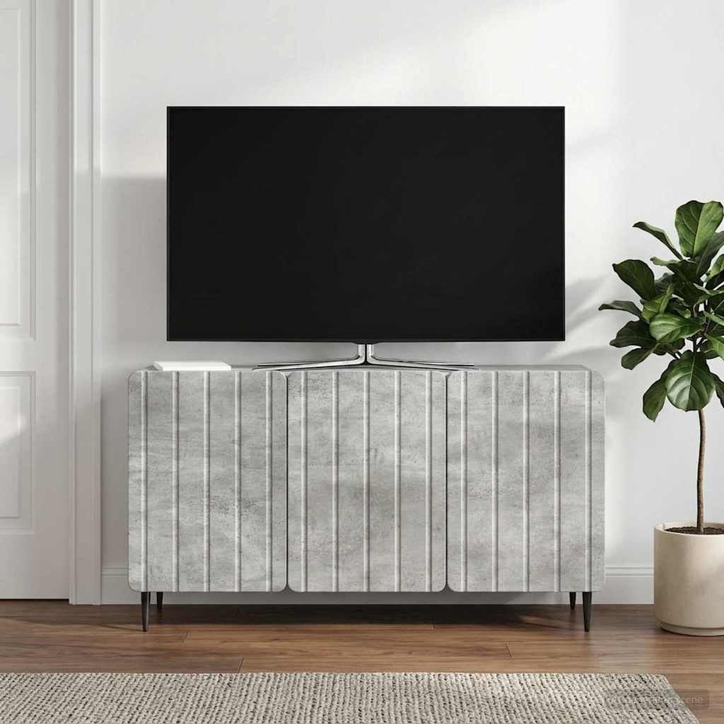 vidaXL TV-Schränk Betongrau 99 x 34,5 x 52 cm Holzwerkstoff