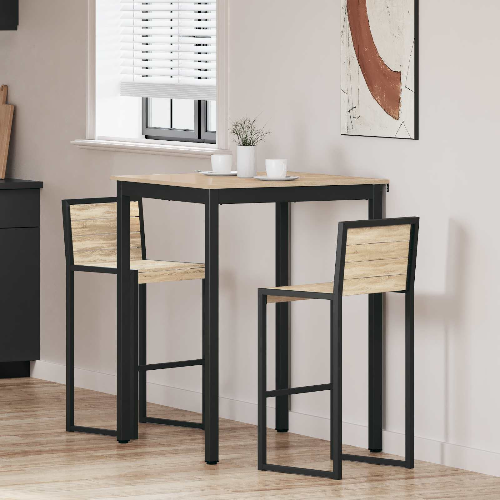 vidaXL Stehtisch Holzwerkstoff
