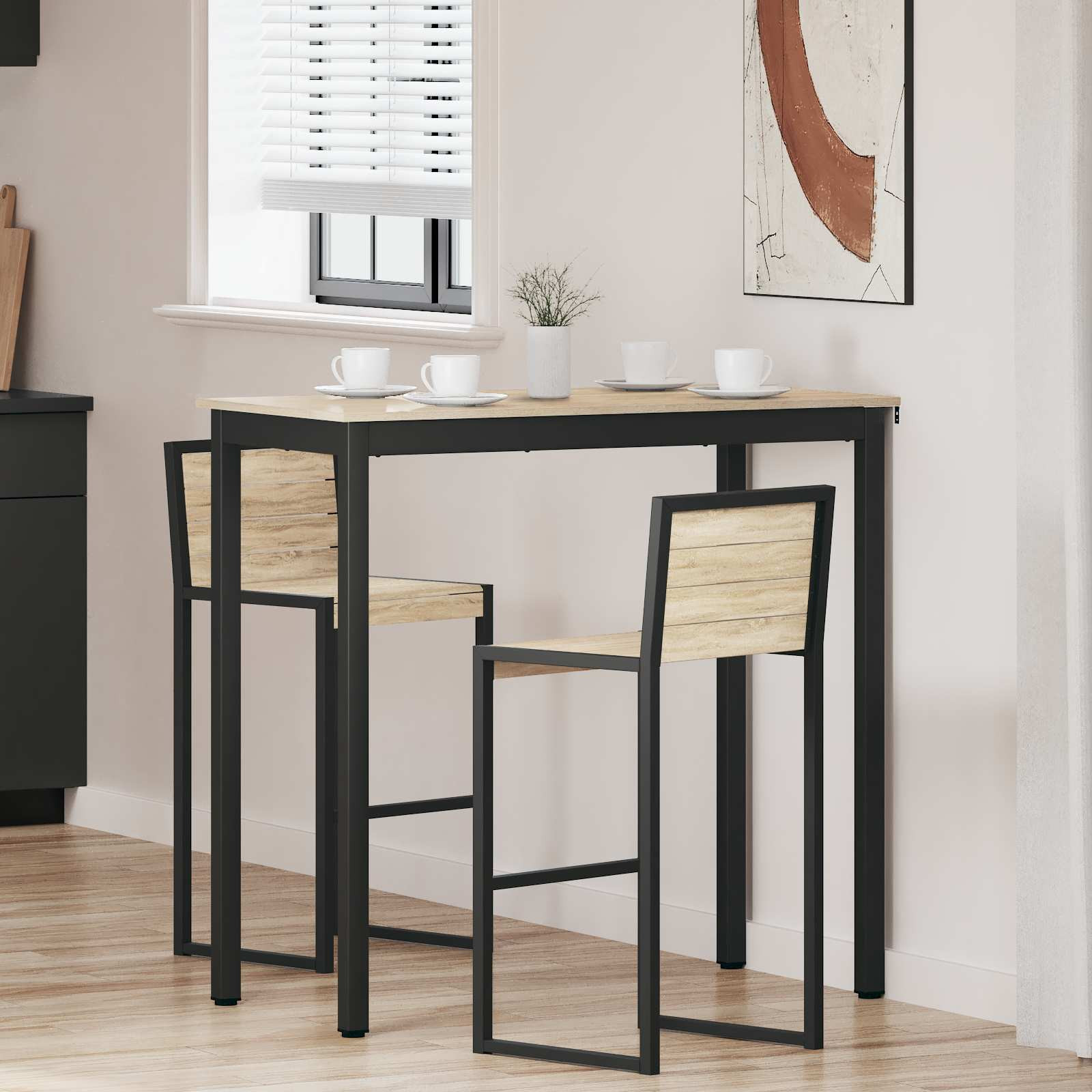 vidaXL Stehtisch Holzwerkstoff