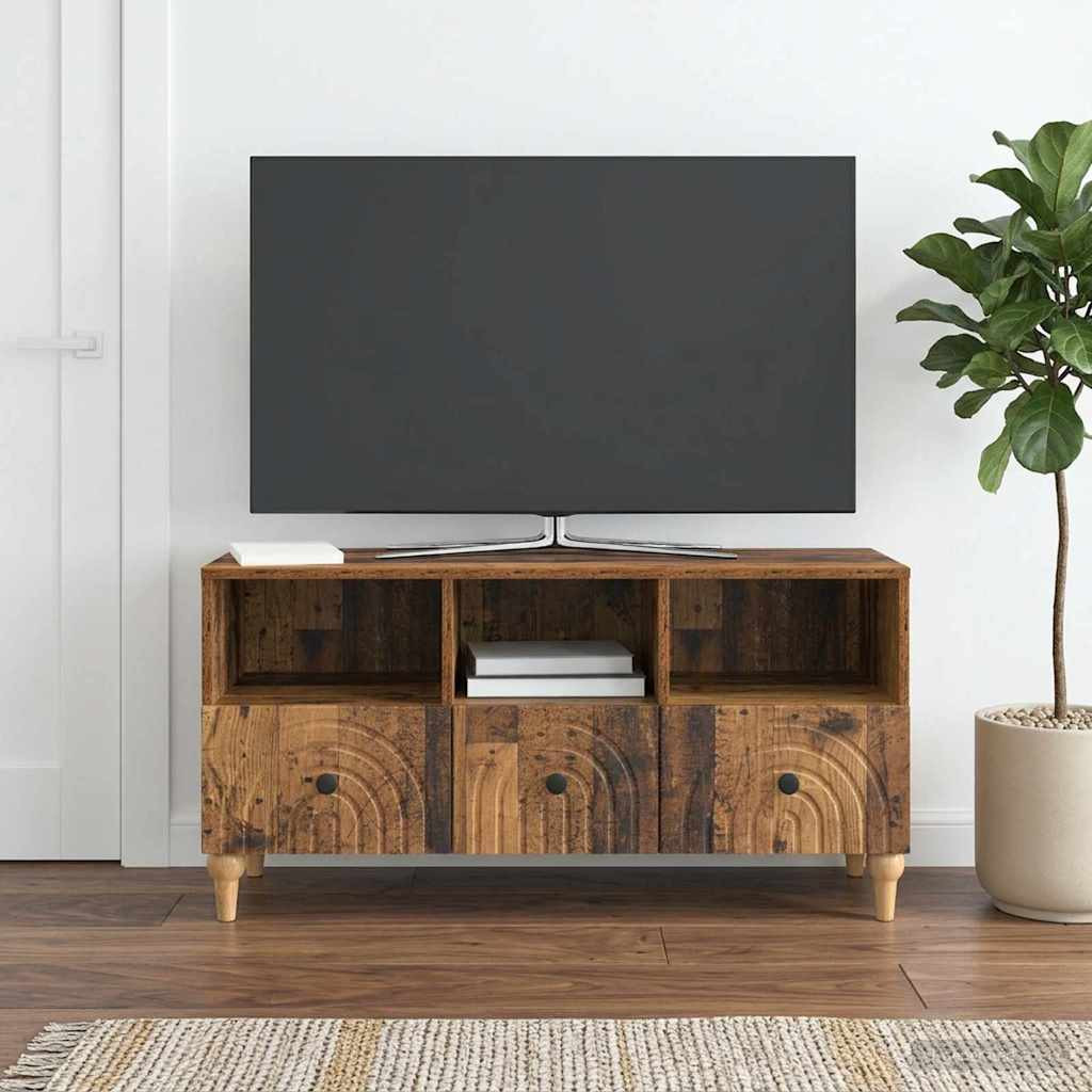 vidaXL TV-Schränk Altholz 102 x 34,5 x 50 cm Holzwerkstoff