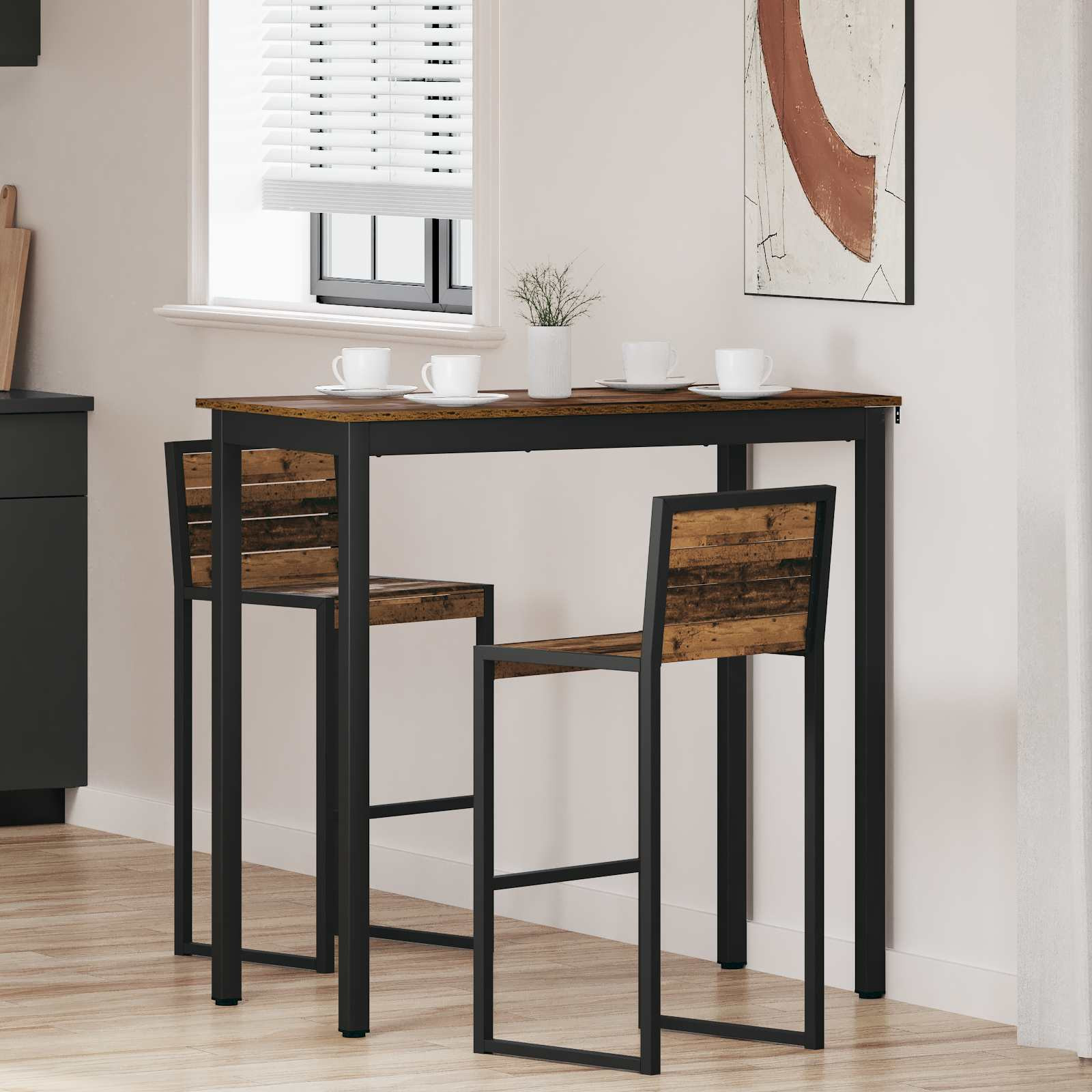 vidaXL Stehtisch Holzwerkstoff
