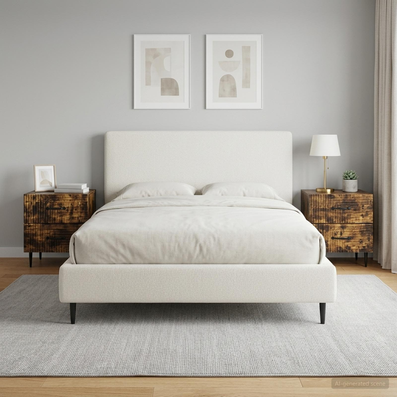 vidaXL Nachttisch 2 pcs Geräucherte Eiche 43 x 34,5 x 47,5 cm