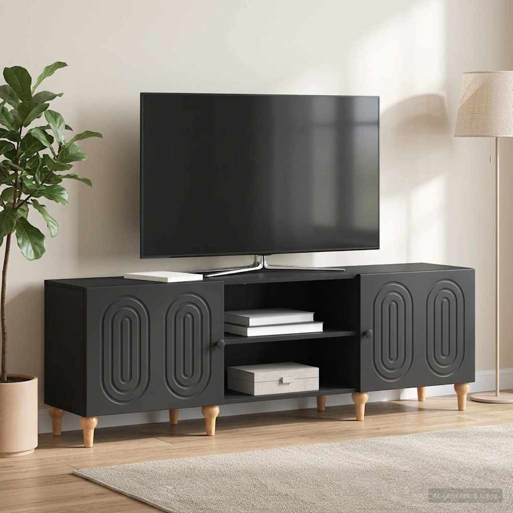 vidaXL TV-Schränk Schwarz 150 x 31 x 50 cm Holzwerkstoff