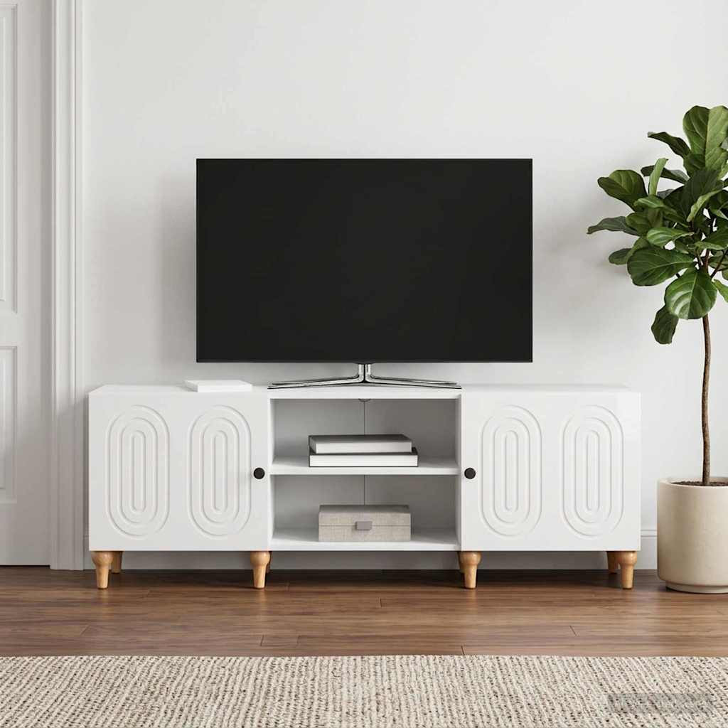 vidaXL TV-Schränk Hochglanz Weiß 150 x 31 x 50 cm Holzwerkstoff