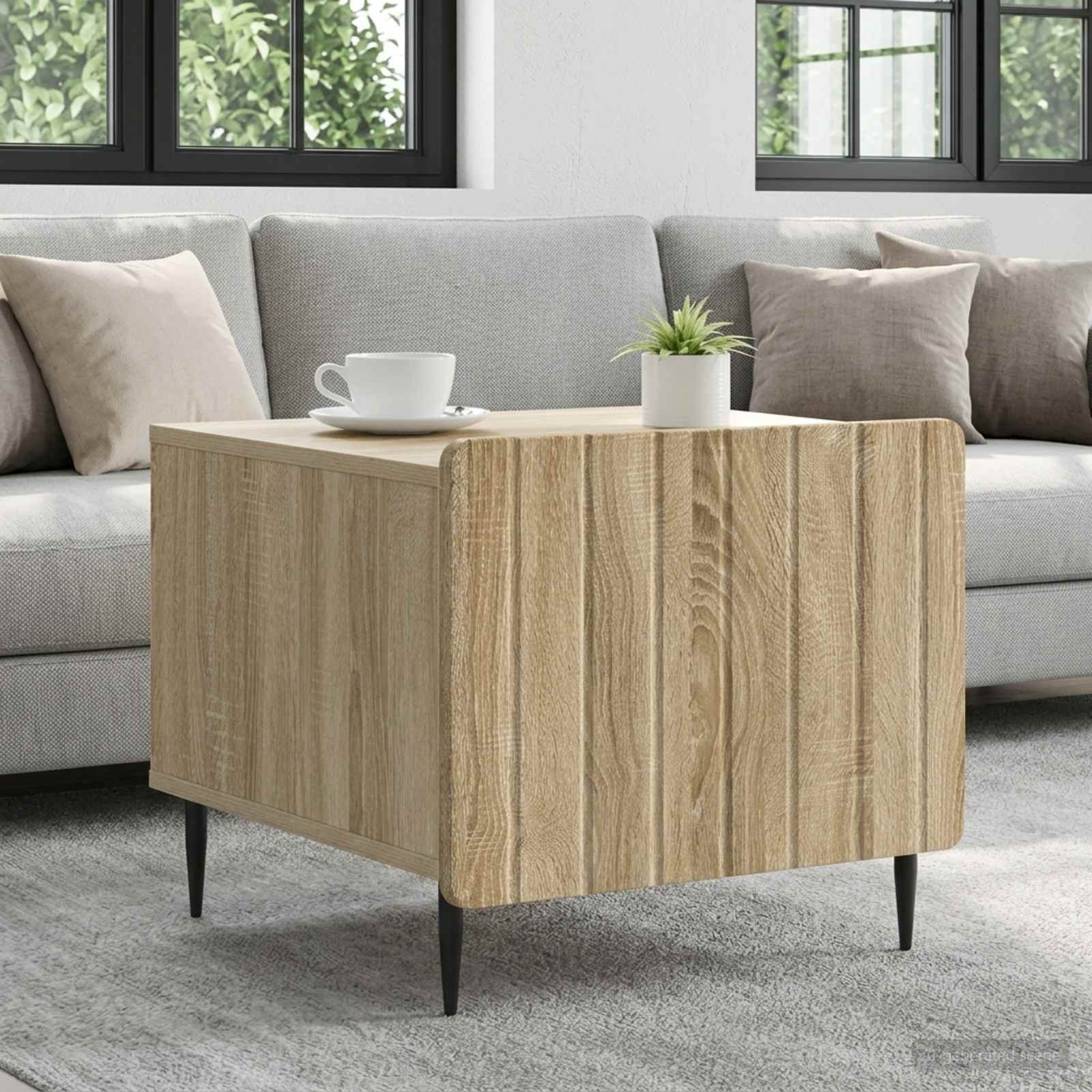 vidaXL Couchtisch Sonoma-Eiche 49 x 50 x 42 cm Holzwerkstoff
