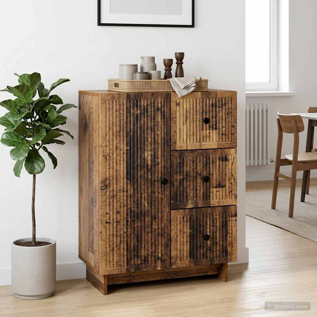 vidaXL Sideboard Altholz 66 x 34,5 x 90 cm Holzwerkstoff