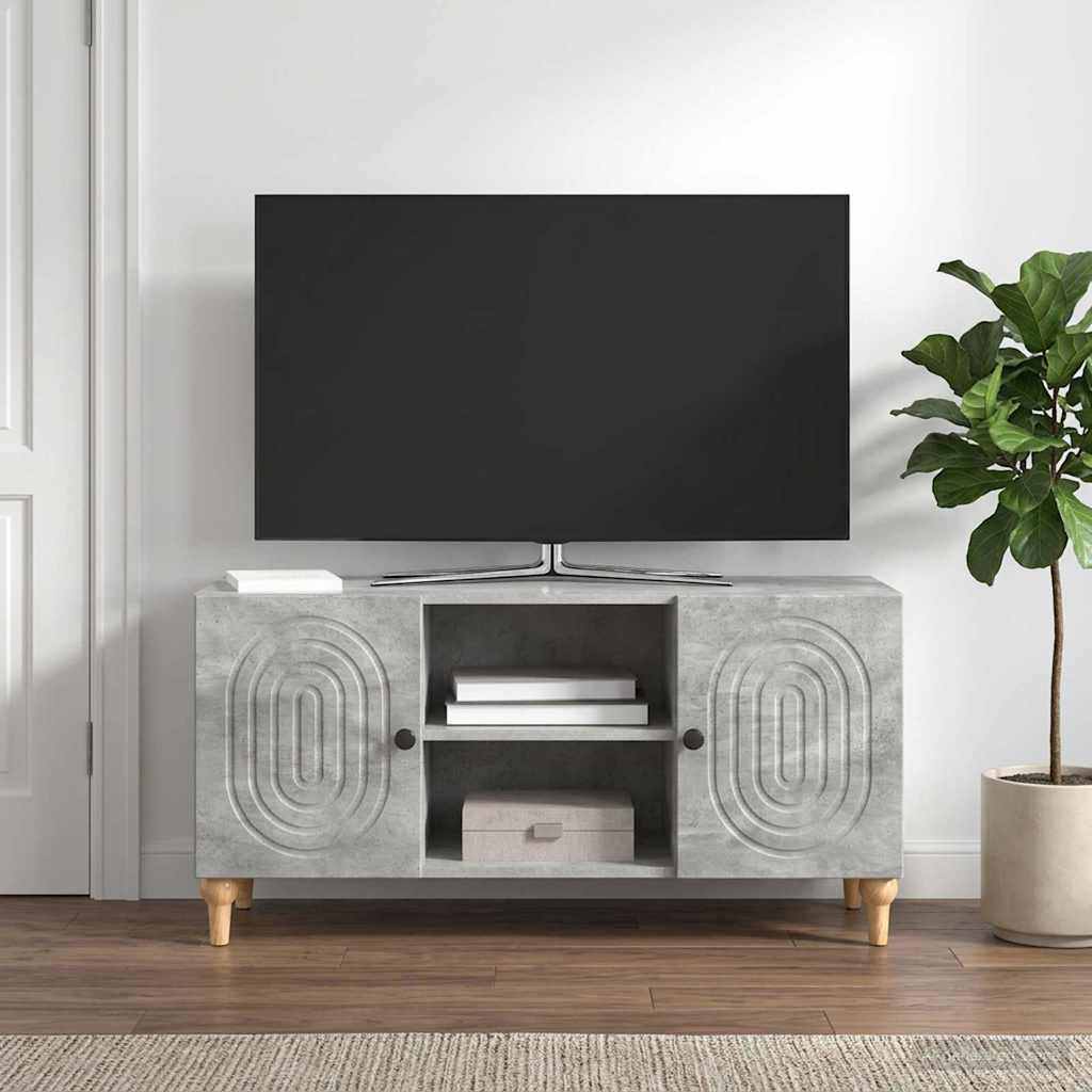 vidaXL TV-Schränk Betongrau 102 x 34,5 x 50 cm Holzwerkstoff