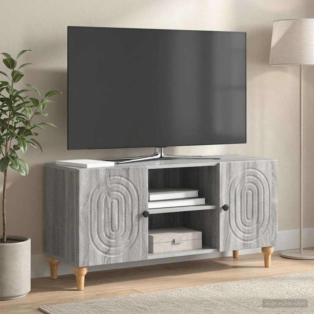 vidaXL TV-Schränk Graues Sonoma 102 x 34,5 x 50 cm Holzwerkstoff