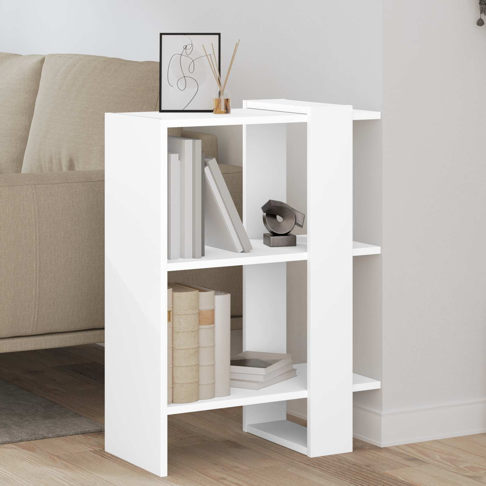 vidaXL Bücherregal Weiß 52 x 25 x 71,5 cm Holzwerkstoff