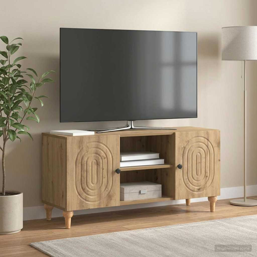 vidaXL TV-Schränk 102 x 34,5 x 50 cm Artisan-Eiche Holzwerkstoff