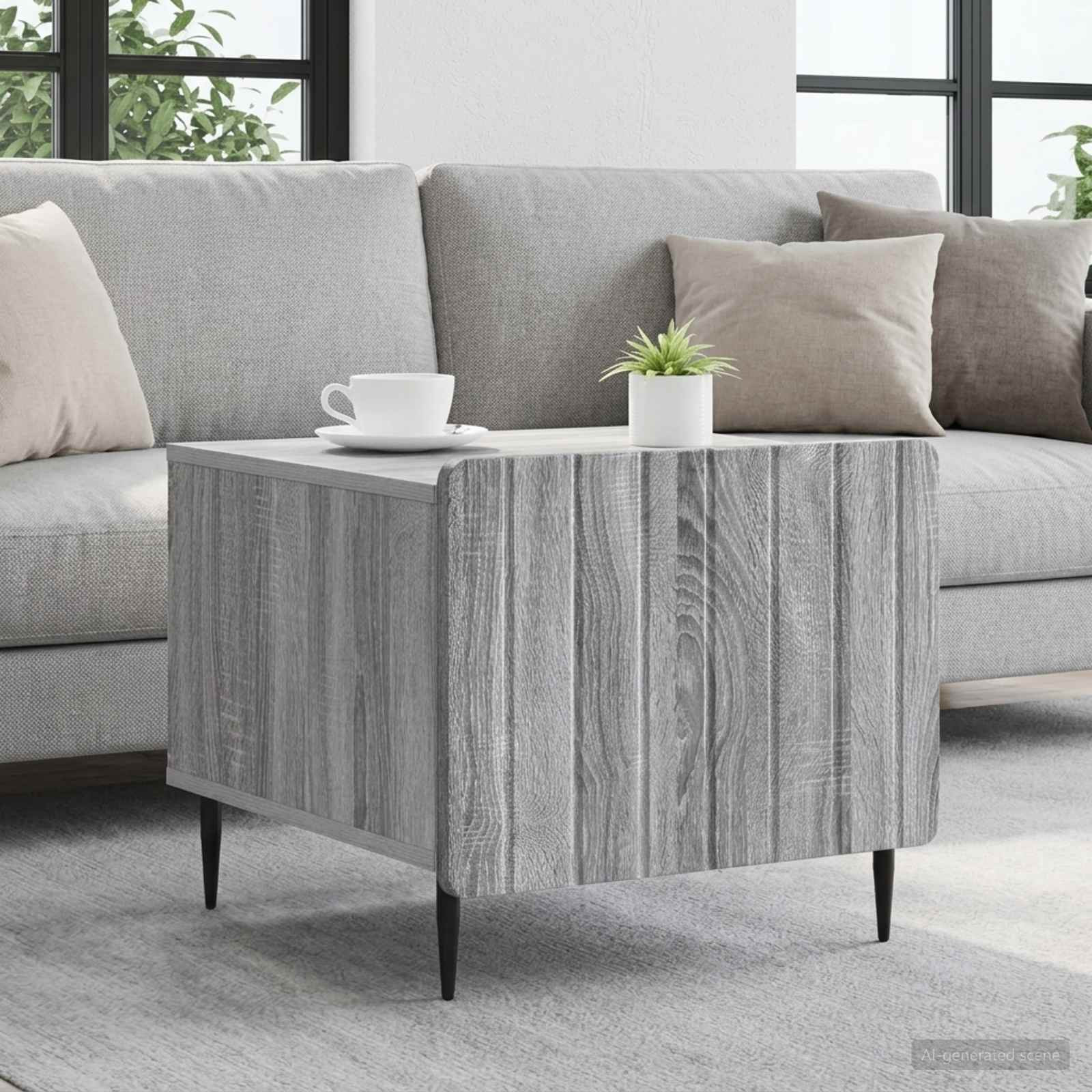 vidaXL Couchtisch Graues Sonoma 49 x 50 x 42 cm Holzwerkstoff
