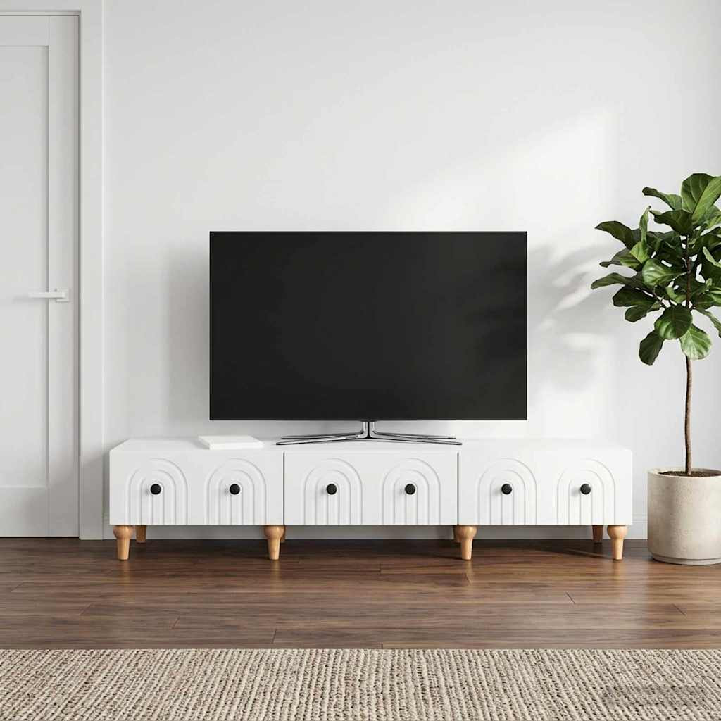 vidaXL TV-Schränk mit Schubladen Weiß 147 x 34,5 x 30 cm Holzwerkstoff