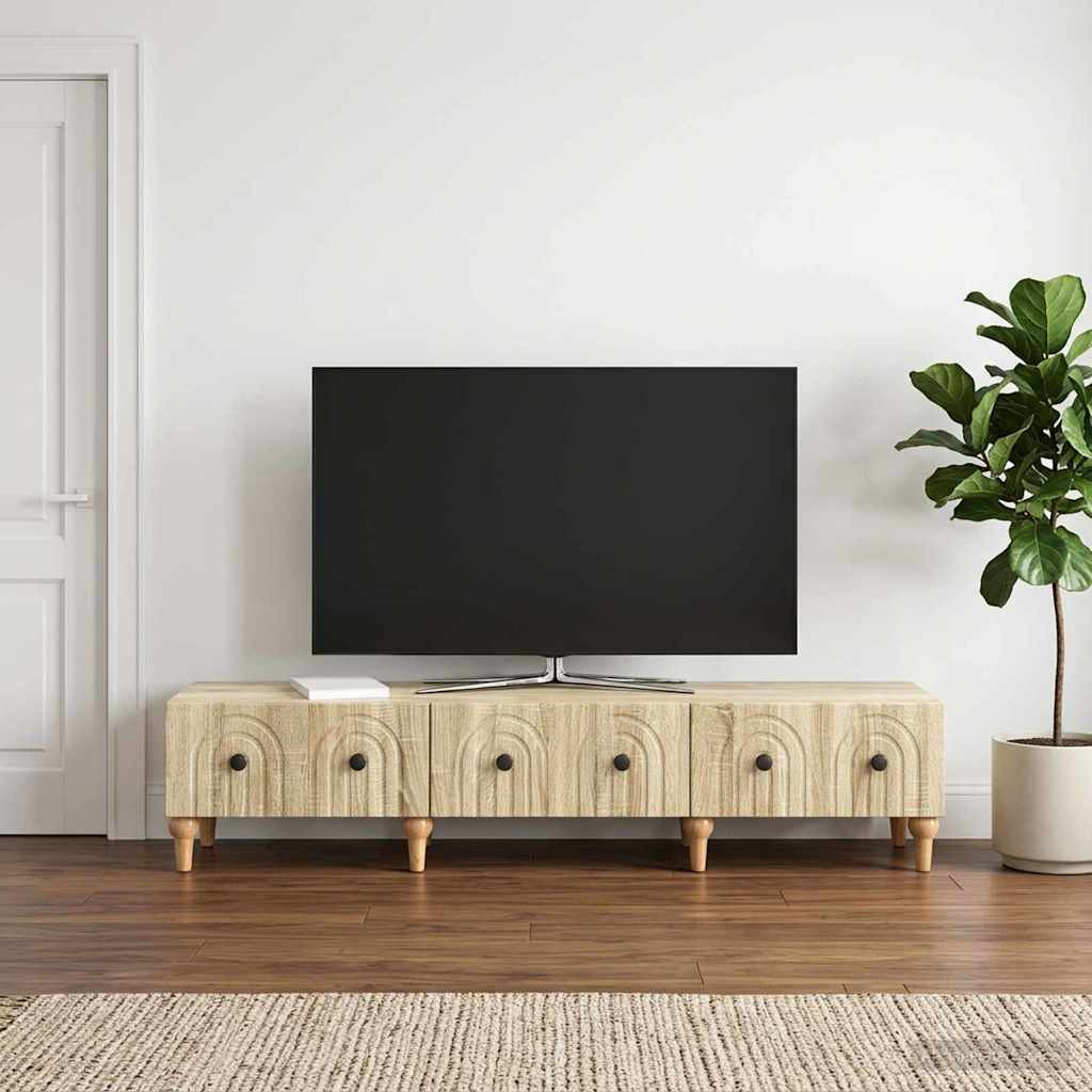 vidaXL TV-Schränk Sonoma-Eiche 147 x 34,5 x 30 cm Holzwerkstoff