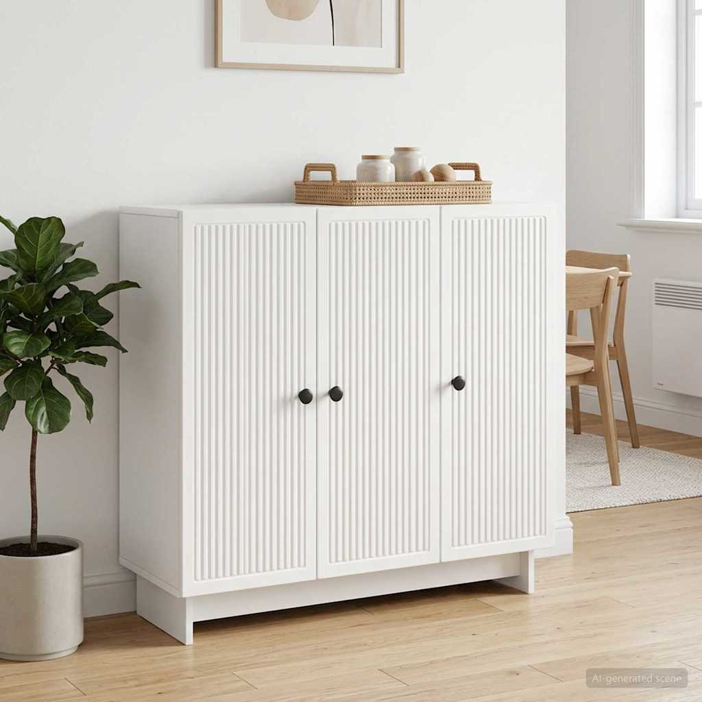 vidaXL Sideboard Weiß 89 x 34,5 x 80 cm Holzwerkstoff