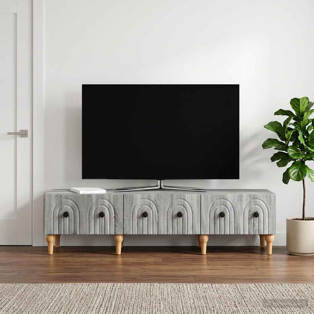 vidaXL TV-Schränk Graues Sonoma 147 x 34,5 x 30 cm Holzwerkstoff