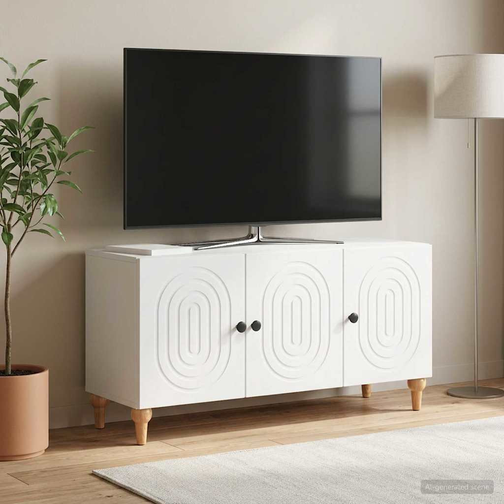 vidaXL TV-Schränk Weiß 99 x 34,5 x 50 cm Holzwerkstoff