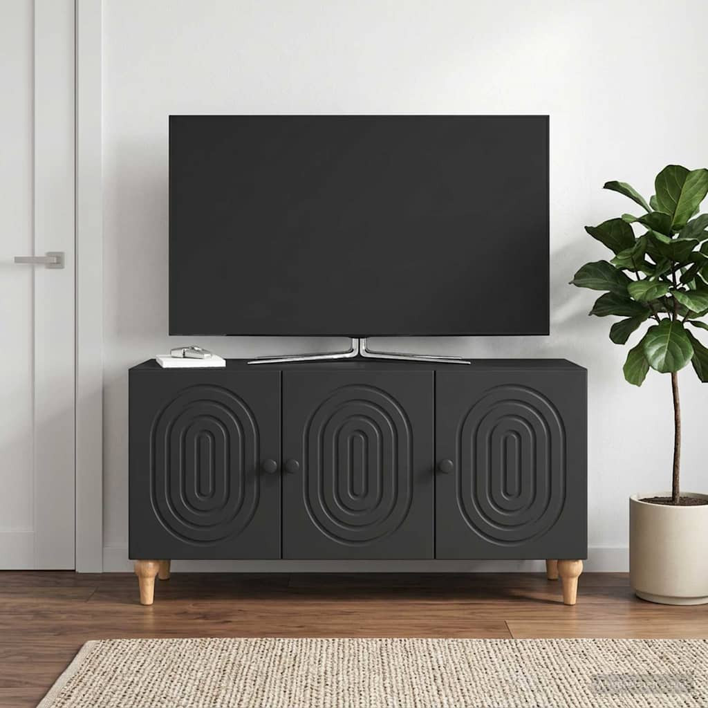 vidaXL TV-Schränk Schwarz 99 x 34,5 x 50 cm Holzwerkstoff