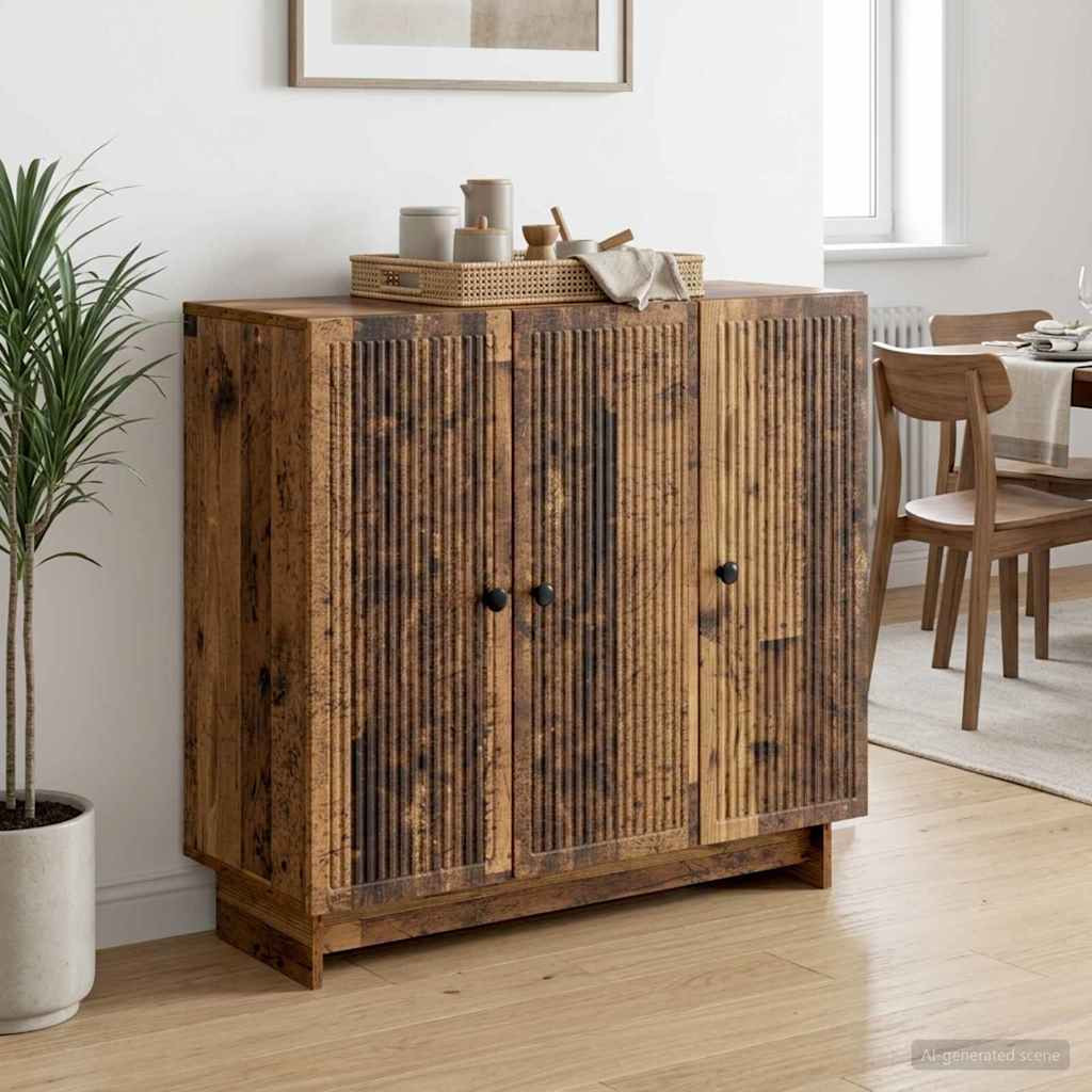 vidaXL Sideboard Altholz 89 x 34,5 x 80 cm Holzwerkstoff