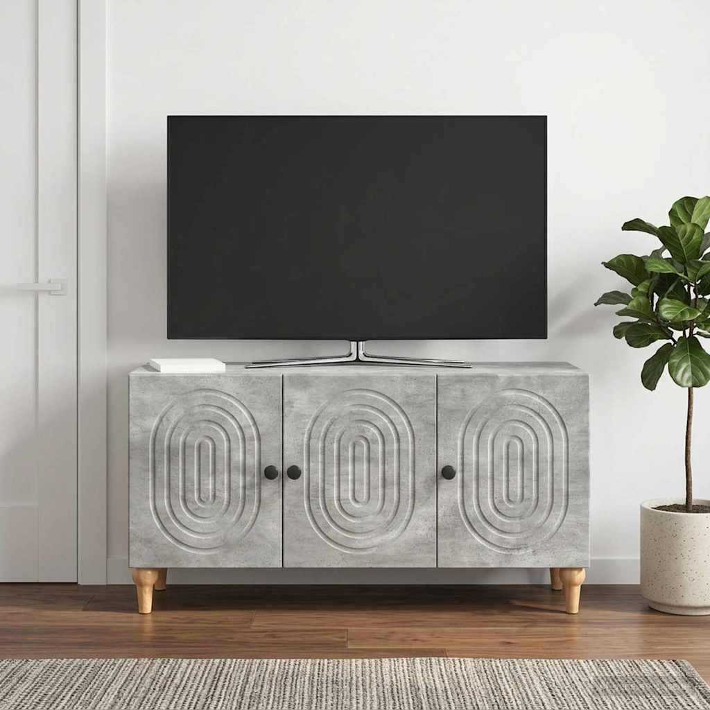 vidaXL TV-Schränk Betongrau 99 x 34,5 x 50 cm Holzwerkstoff