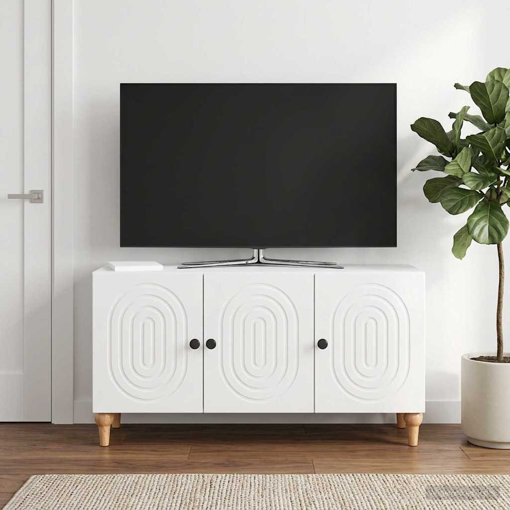 vidaXL TV-Schränk Hochglanz Weiß 99 x 34,5 x 50 cm Holzwerkstoff