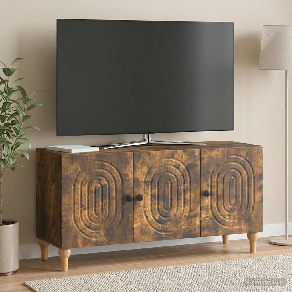 vidaXL TV-Schränk Geräucherte Eiche 99 x 34,5 x 50 cm Holzwerkstoff