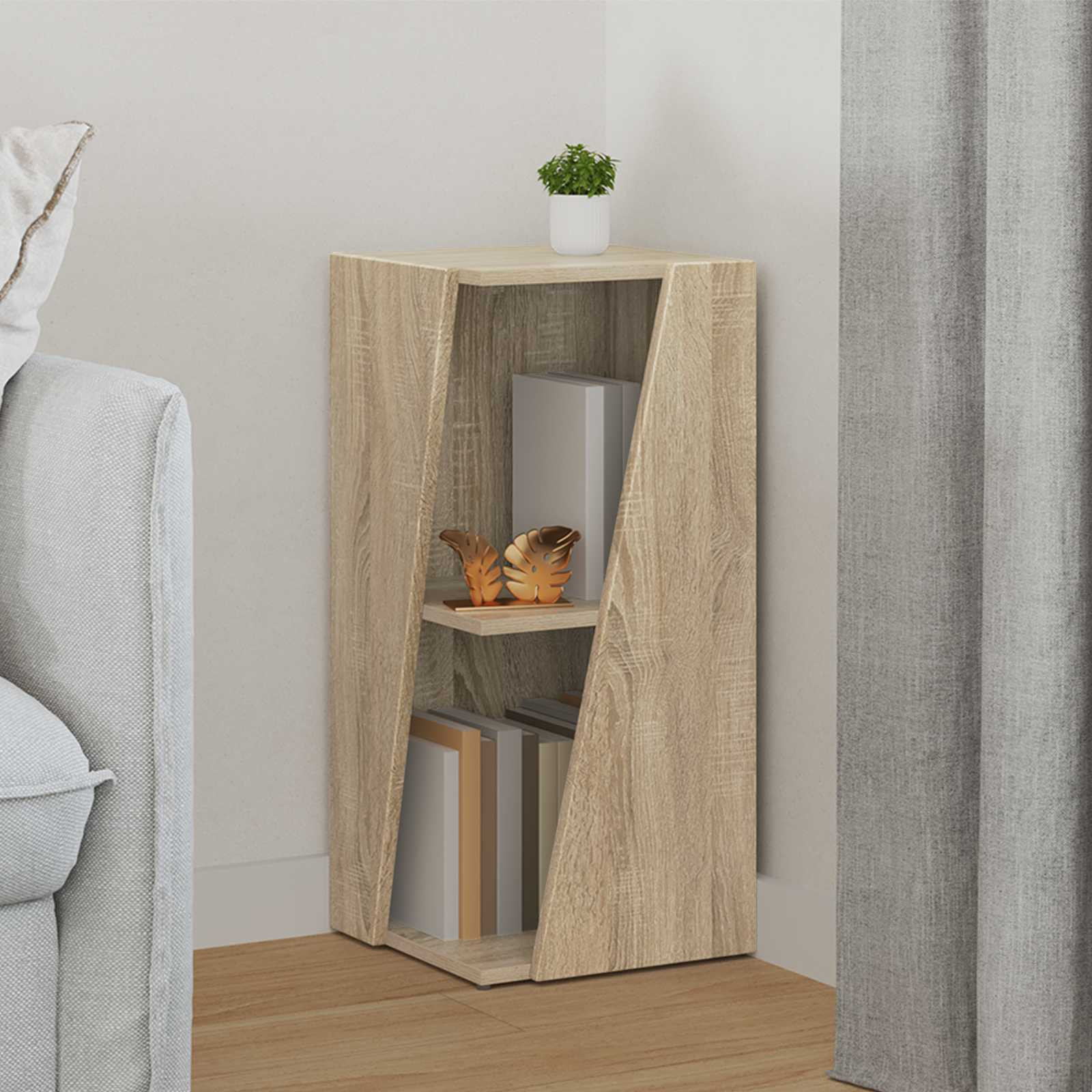 vidaXL Seitenregal Sonoma-Eiche 33 x 32 x 70,5 cm Holzwerkstoff