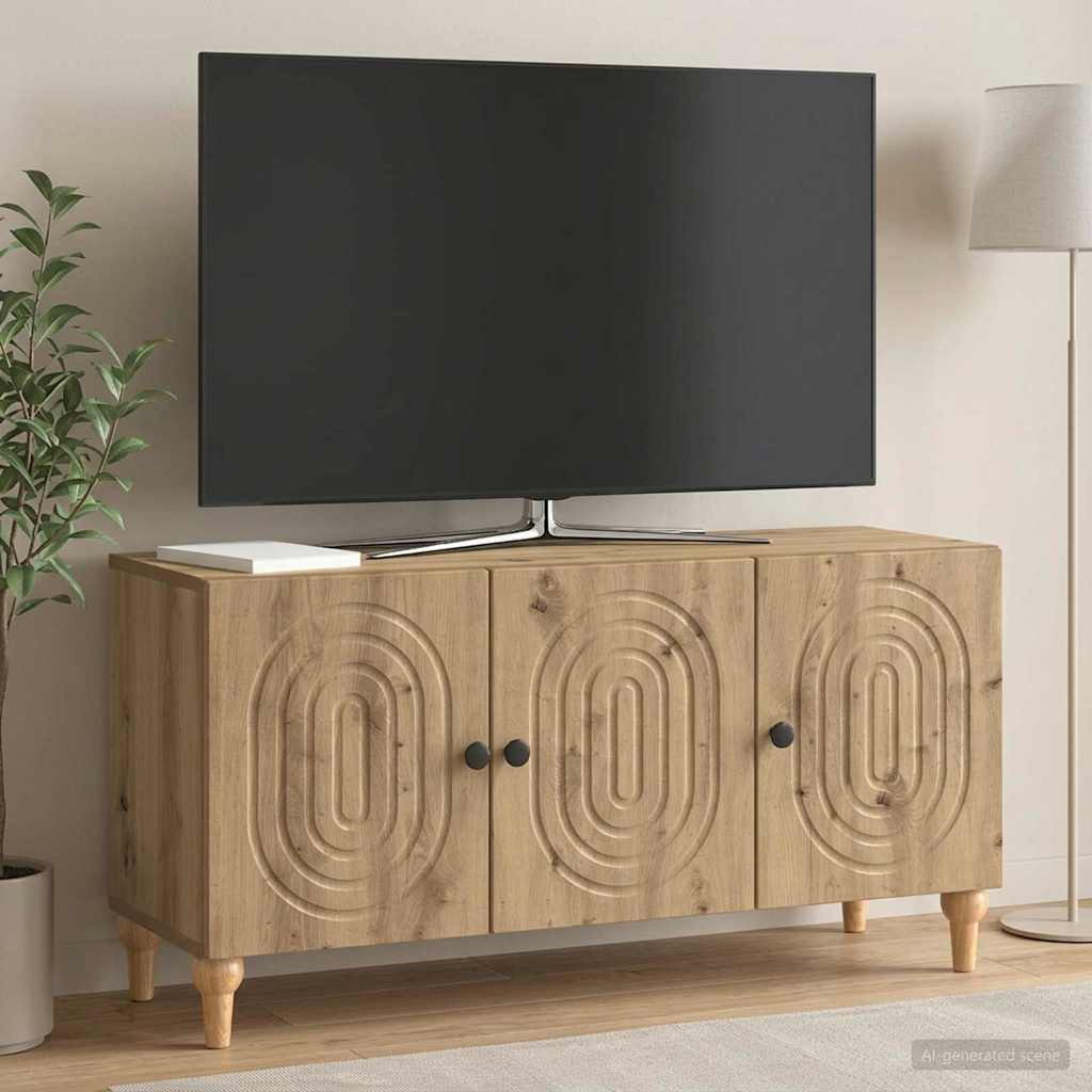 vidaXL TV-Schränk 99 x 34,5 x 50 cm Artisan-Eiche Holzwerkstoff