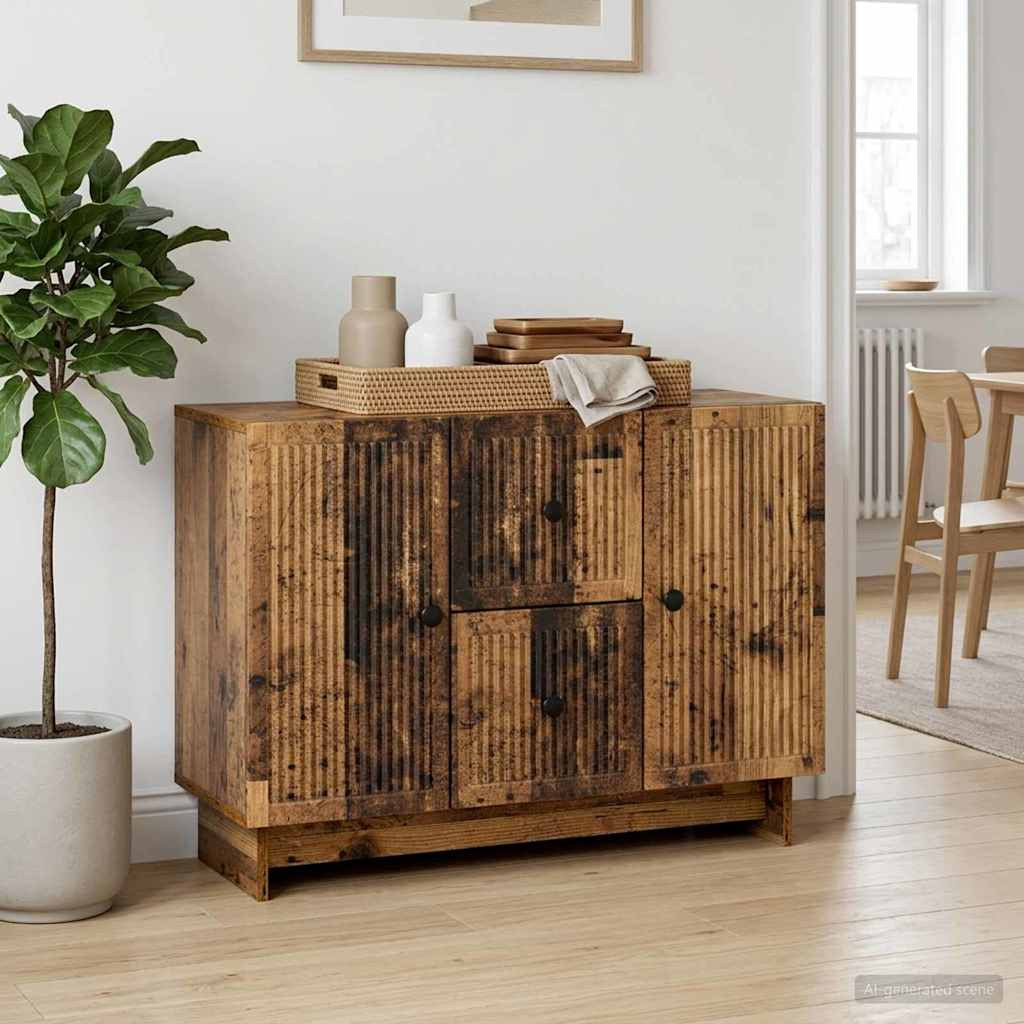 vidaXL Sideboard Altholz 89 x 34,5 x 60 cm Holzwerkstoff