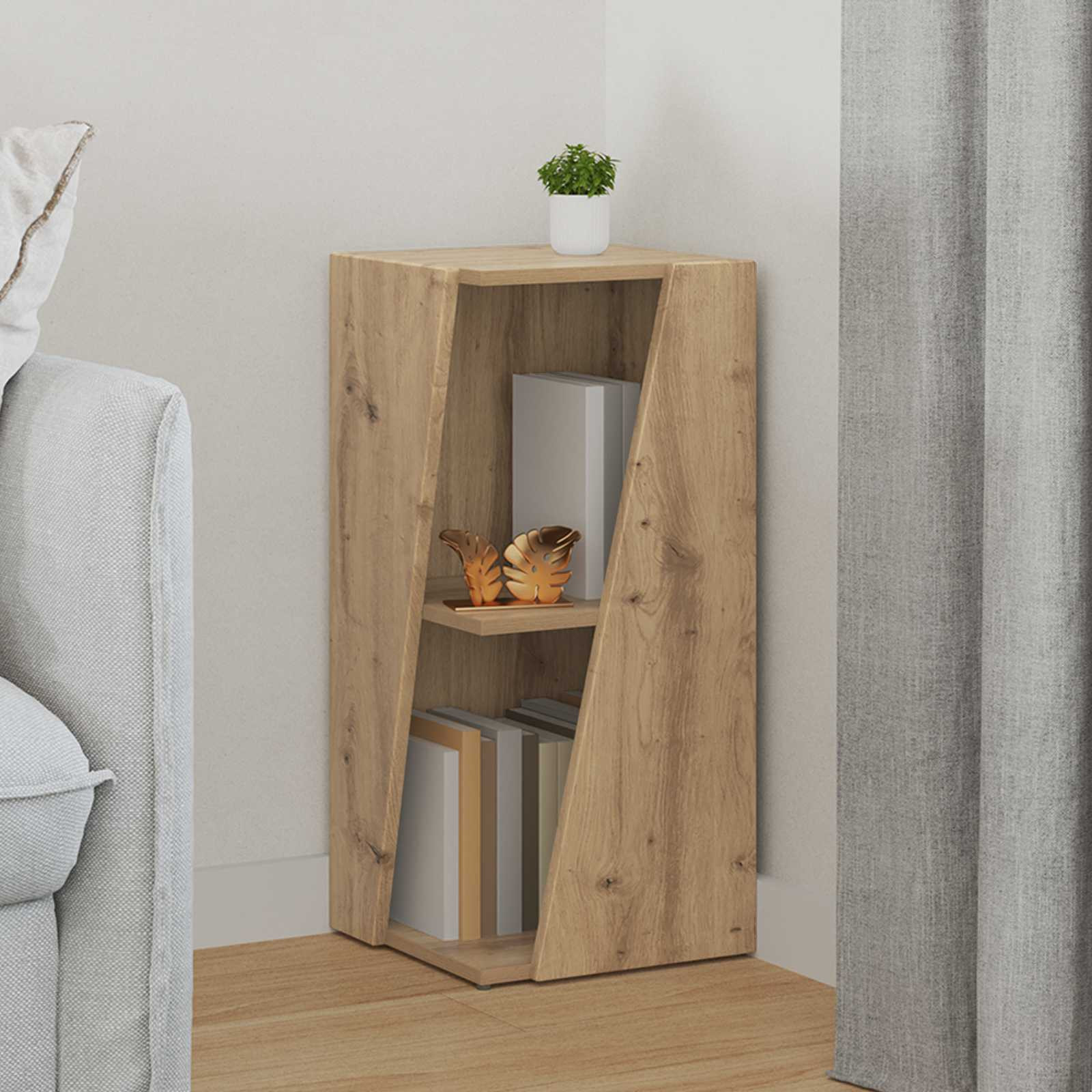 vidaXL Seitenregal 33 x 32 x 70,5 cm Holzwerkstoff Artisan-Eiche