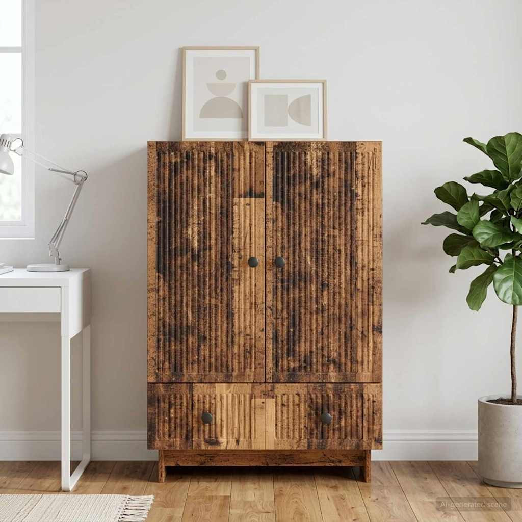 vidaXL Sideboard Altholz 66 x 34,5 x 95 cm Holzwerkstoff