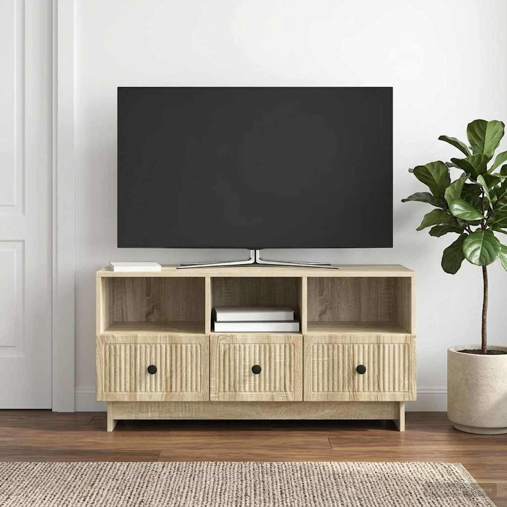 vidaXL TV-Schränk Sonoma-Eiche 102 x 34,5 x 50 cm Holzwerkstoff