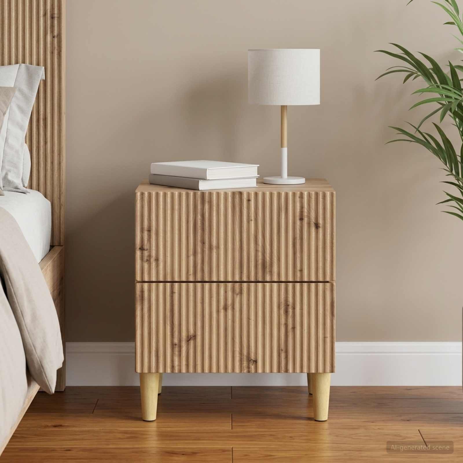 vidaXL Nachttisch Artisan-Eiche 43 x 34,5 x 48 cm Holzwerkstoff