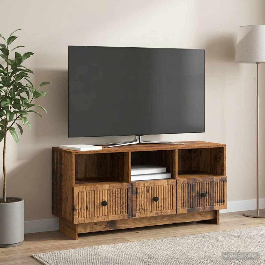 vidaXL TV-Schränk Altholz 102 x 34,5 x 50 cm Holzwerkstoff