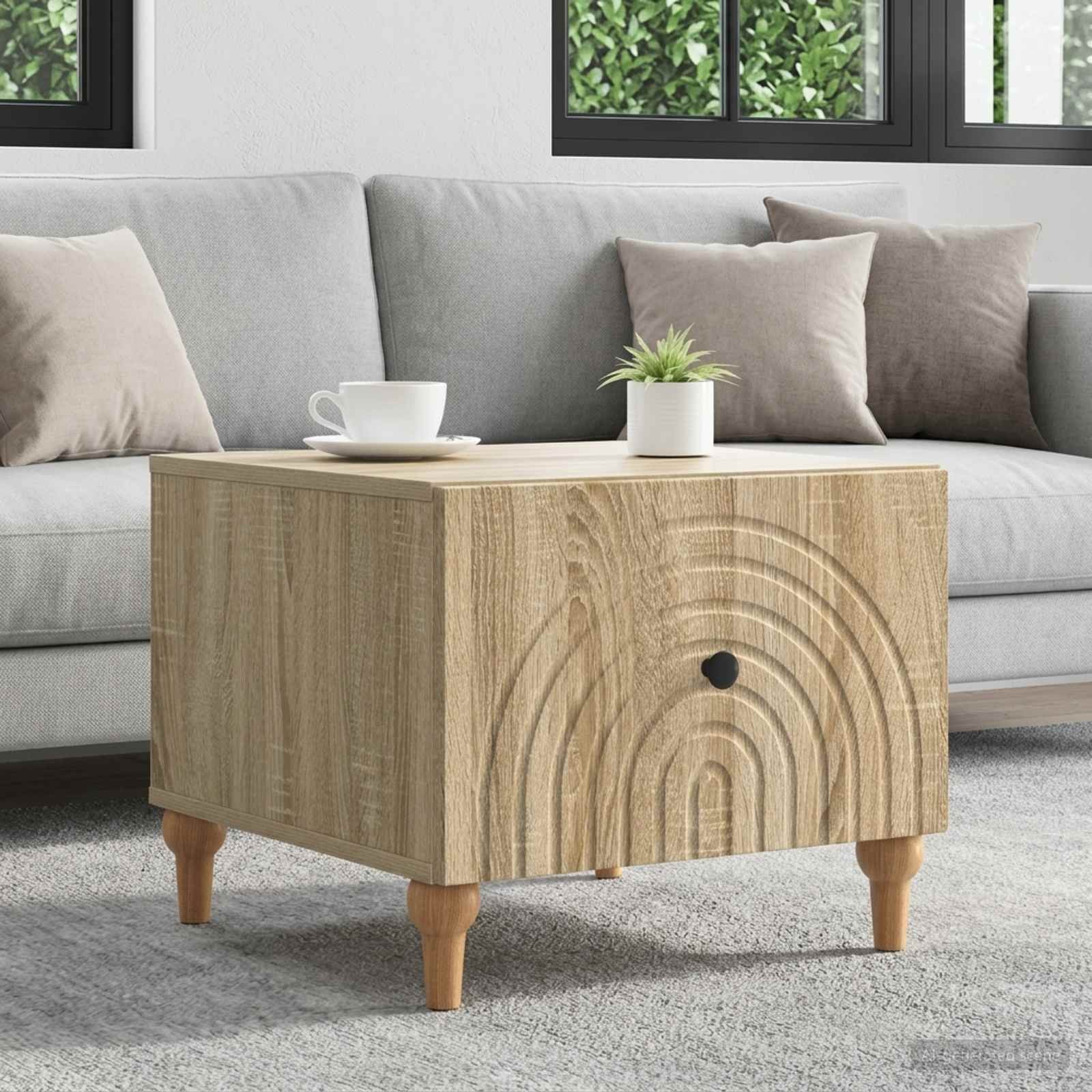 vidaXL Couchtisch Sonoma-Eiche 49 x 50 x 40 cm Holzwerkstoff
