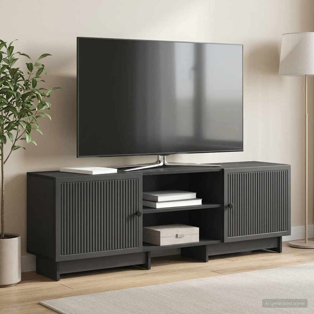 vidaXL TV-Schränk Schwarz 150 x 31 x 50 cm Holzwerkstoff
