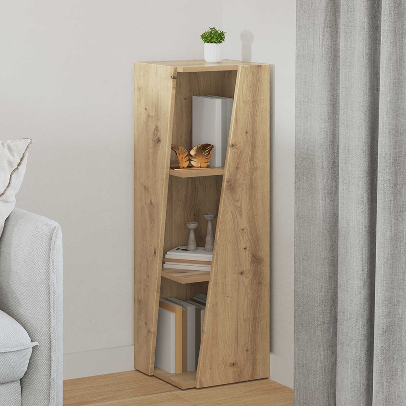 vidaXL Seitenregal 33 x 32 x 100,5 cm Holzwerkstoff Artisan-Eiche