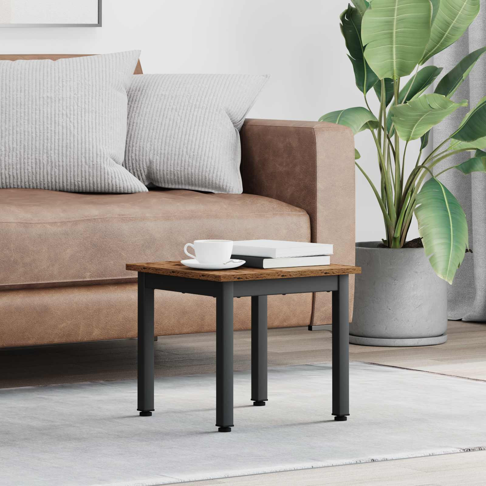 vidaXL Couchtisch Altholz 40 x 40 x 36 cm Holzwerkstoff