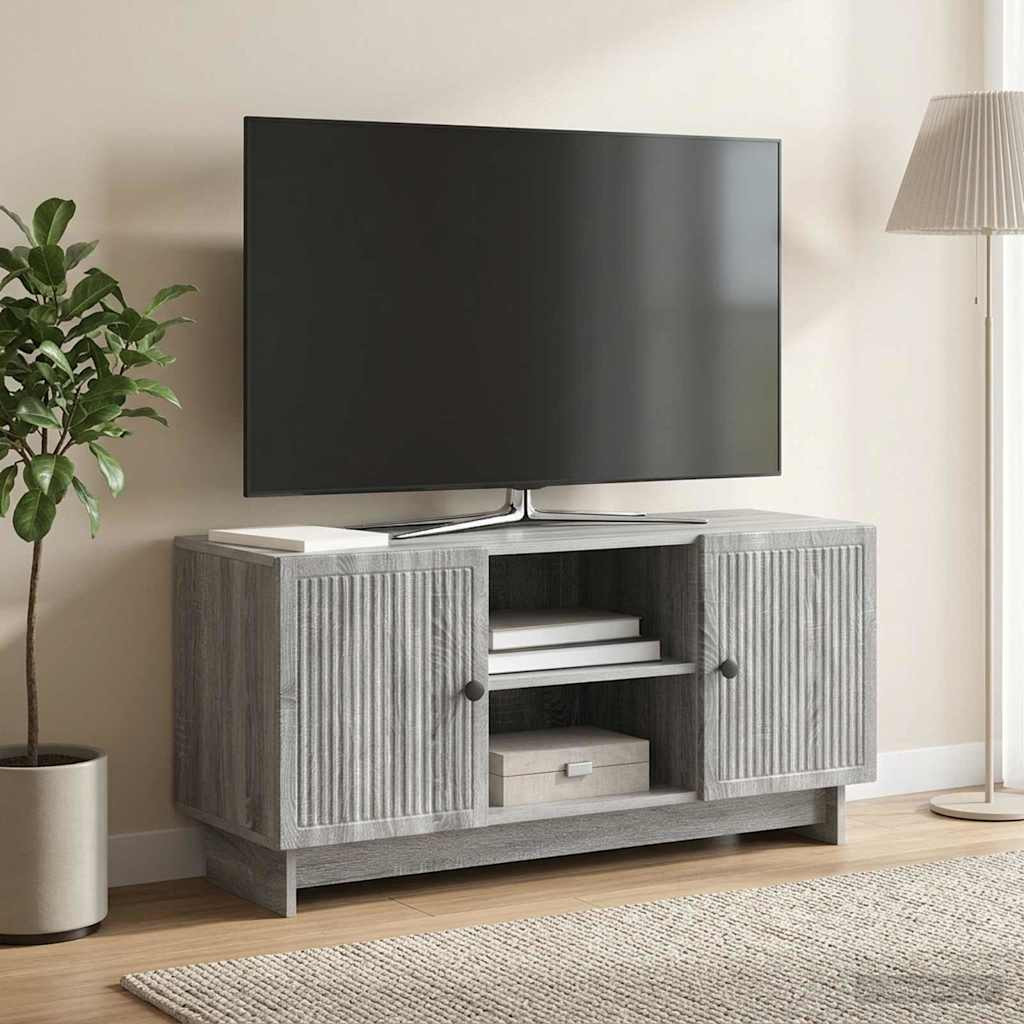 vidaXL TV-Schränk 102 x 34,5 x 50 cm Grau Sonoma Holzwerkstoff