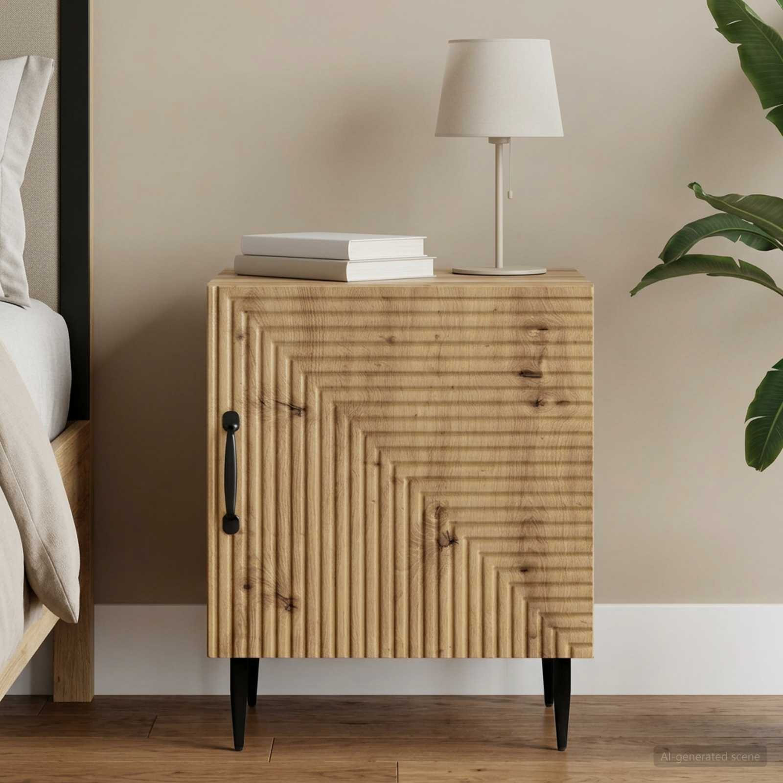 vidaXL Nachttisch Artisan-Eiche 43 x 34,5 x 50 cm Holzwerkstoff