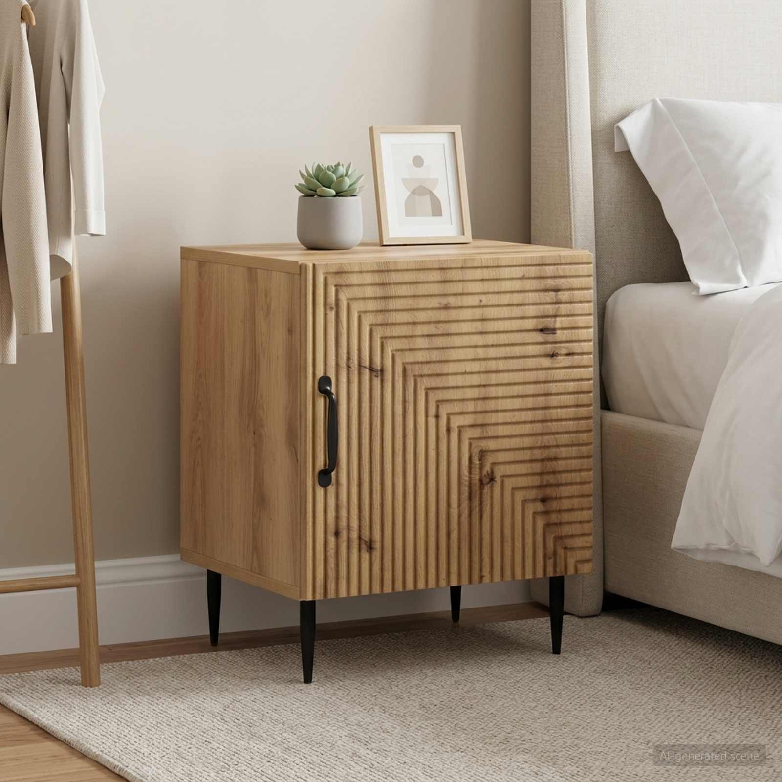 vidaXL Nachttisch 2 Stk. Artisan-Eiche 43 x 34,5 x 50 cm Holzwerkstoff