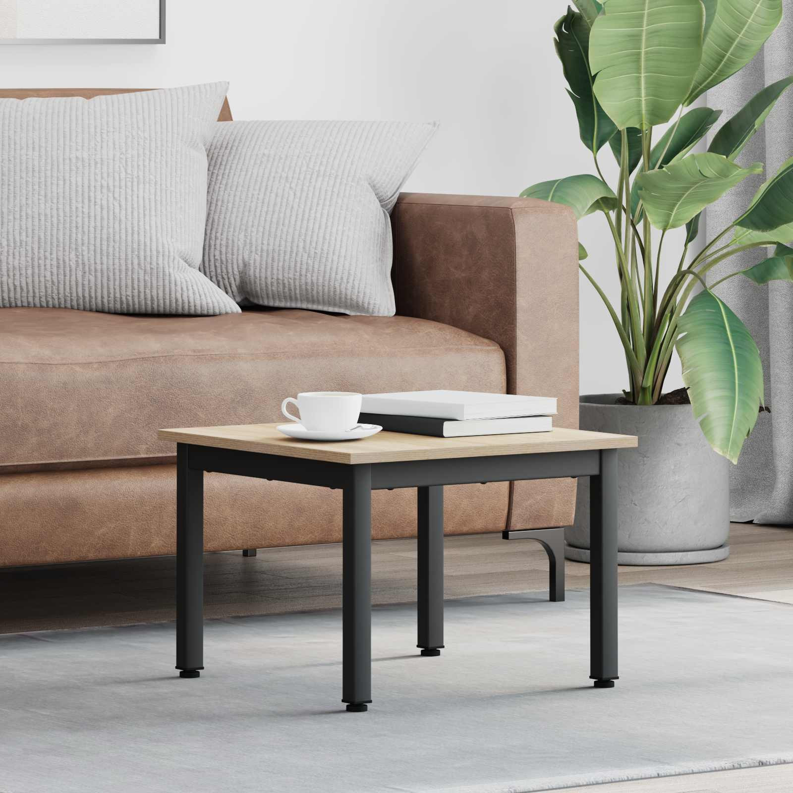 vidaXL Couchtisch Sonoma 50 x 50 x 36 cm Holzwerkstoff