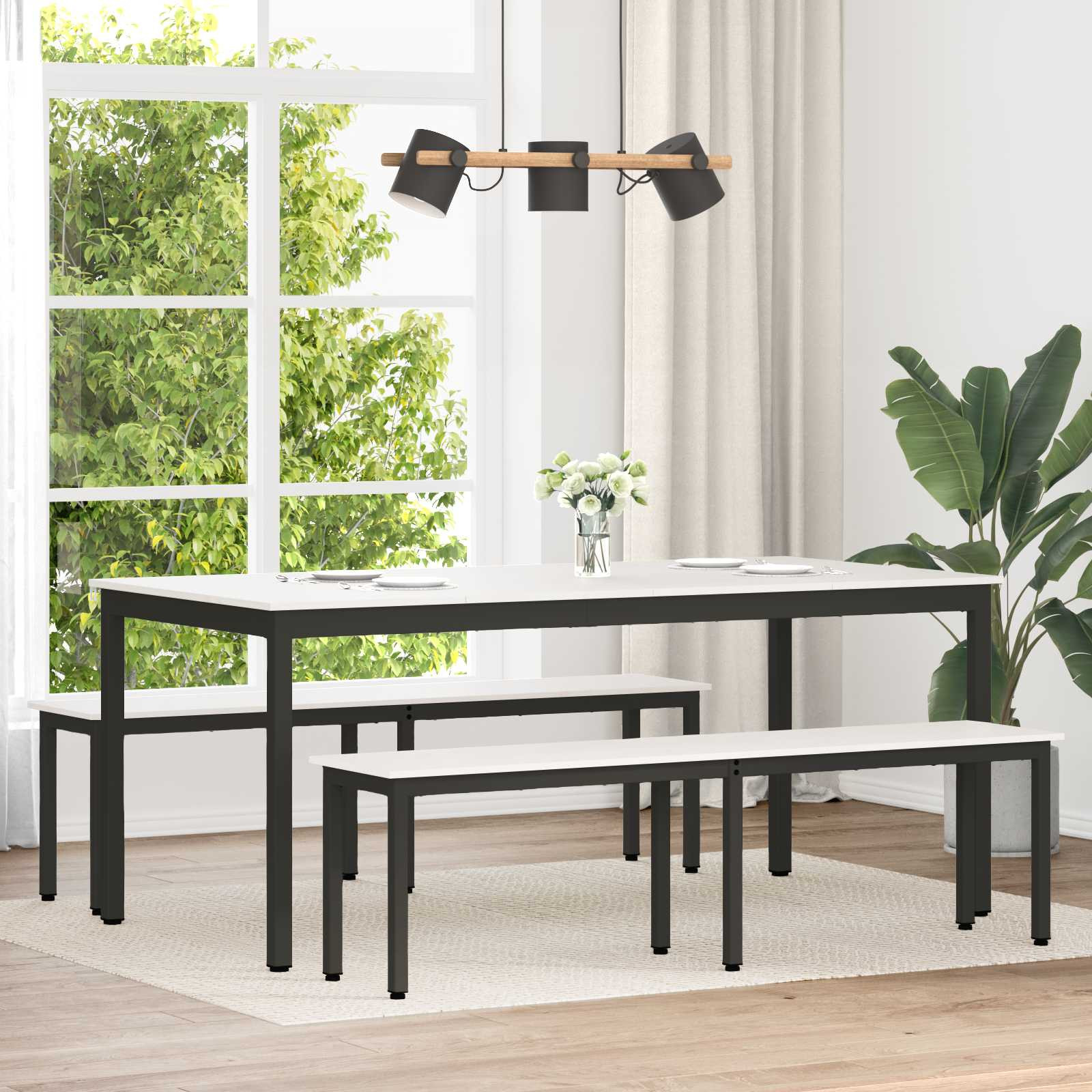 vidaXL Bank Weiß 160 x 35 x 45 cm Massives Kiefernholz
