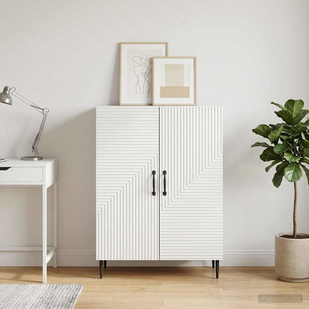 vidaXL Sideboard Weiß 66 x 34,5 x 89,5 cm Holzwerkstoff